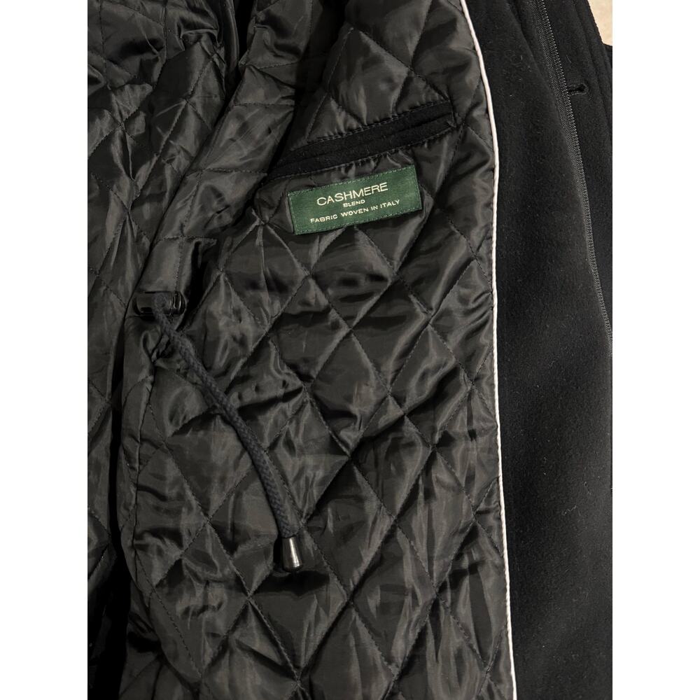 LAUREN RALPH LAUREN Mens Cashmere Blend Black Coat Jacket 44 - Picture 4 of 13